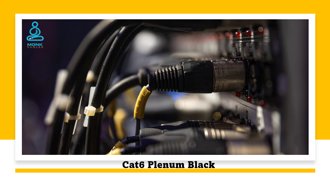 Cat6 Plenum Black